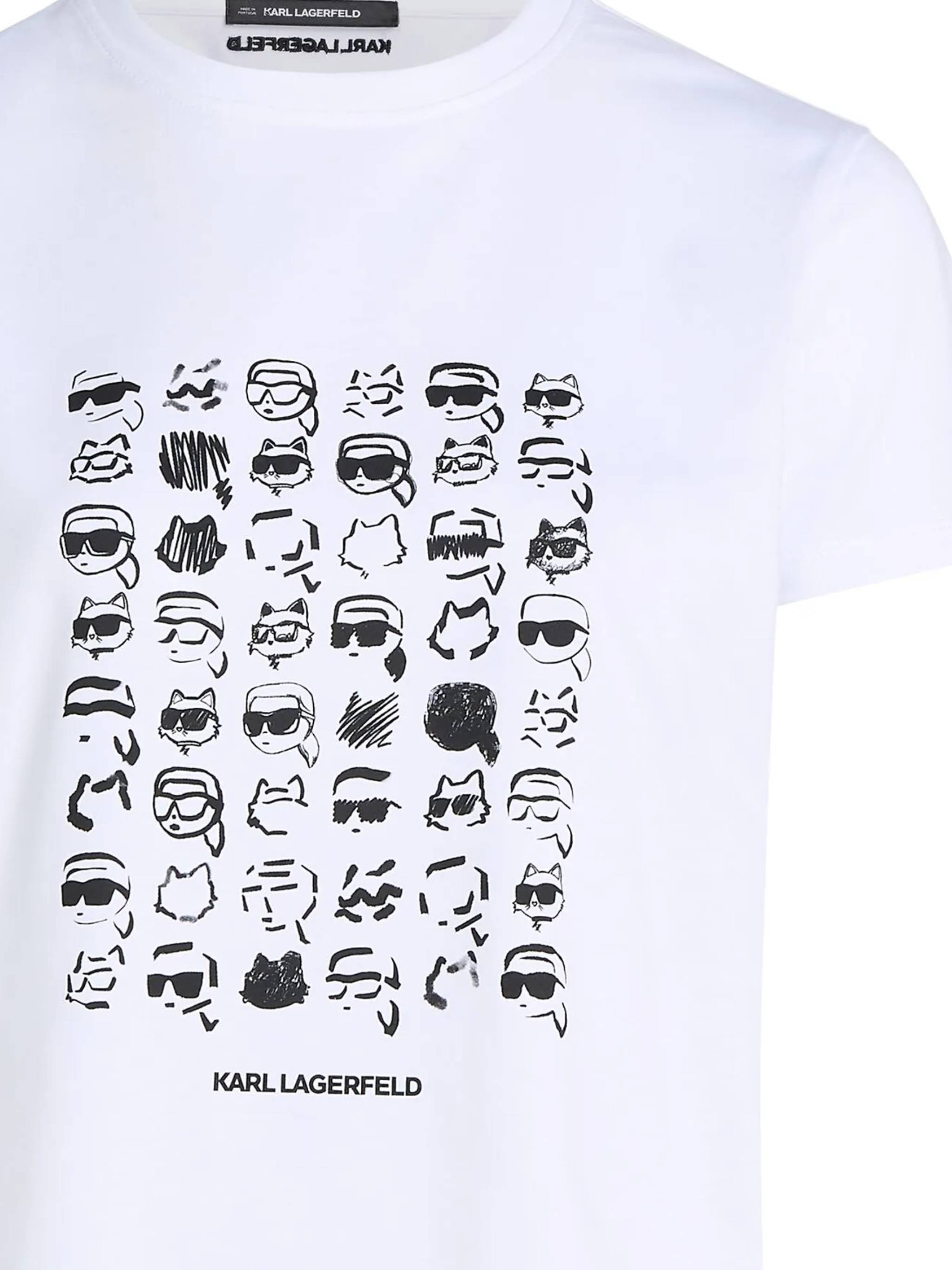 Karl Lagerfeld A1W17124 Woman White T-shirts and Polos - Zuklat