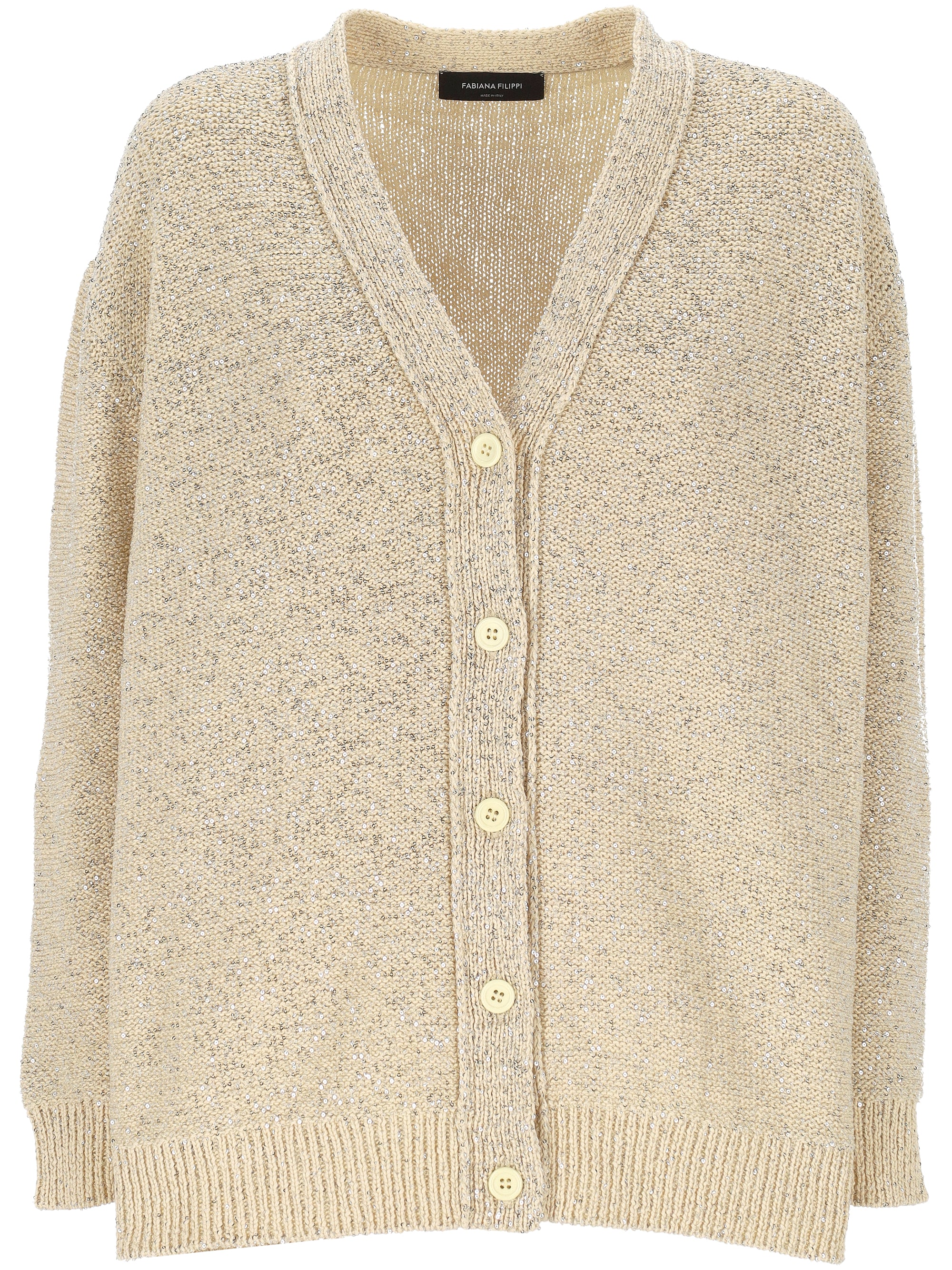 Fabiana Filippi MAD275F555 Woman Beige Sweaters - Zuklat