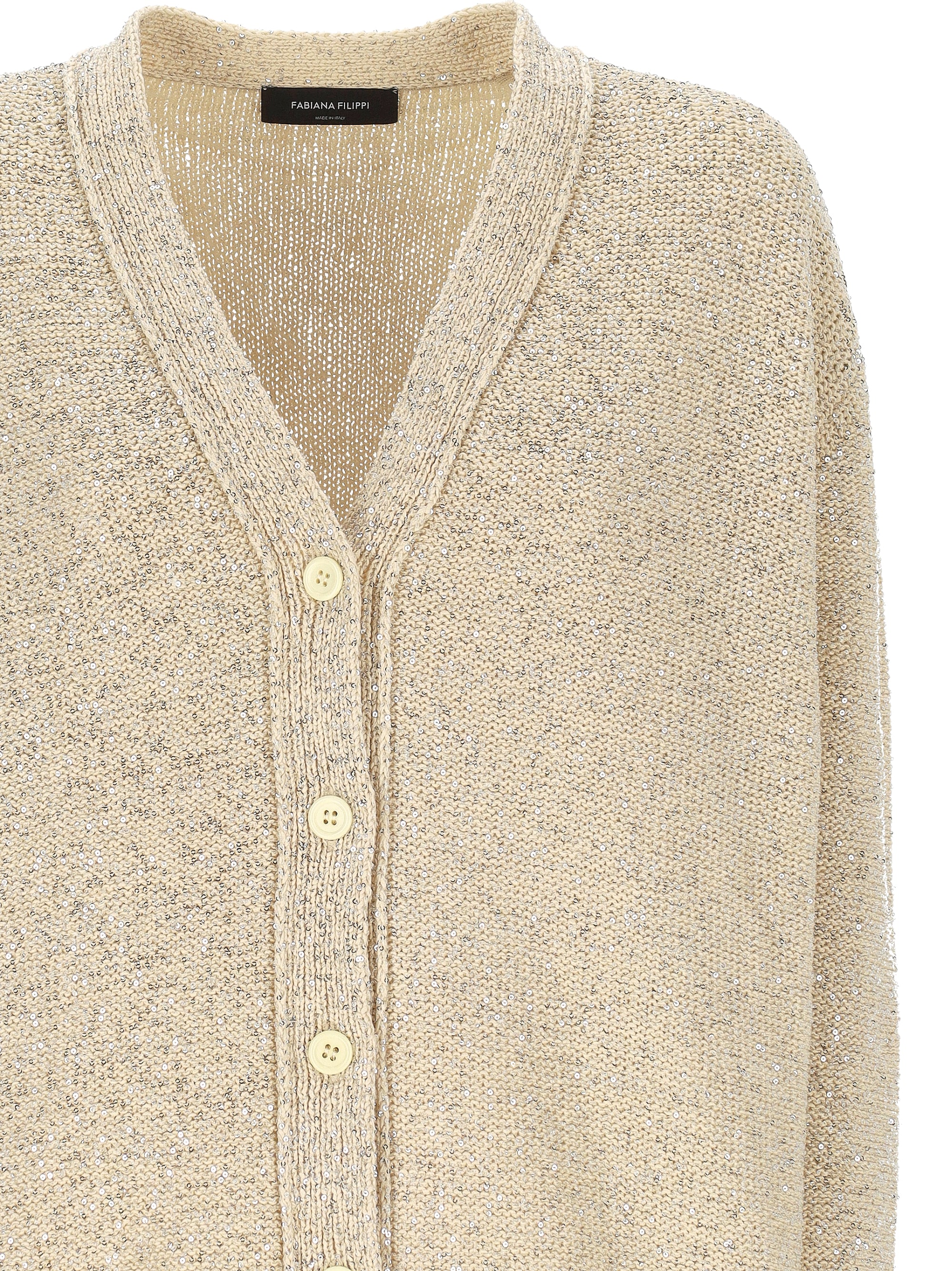 Fabiana Filippi MAD275F555 Woman Beige Sweaters - Zuklat