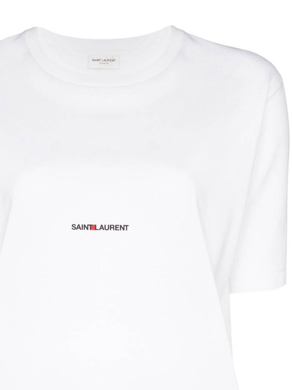 Saint Laurent 460876 Woman White T-shirts and Polos - Zuklat