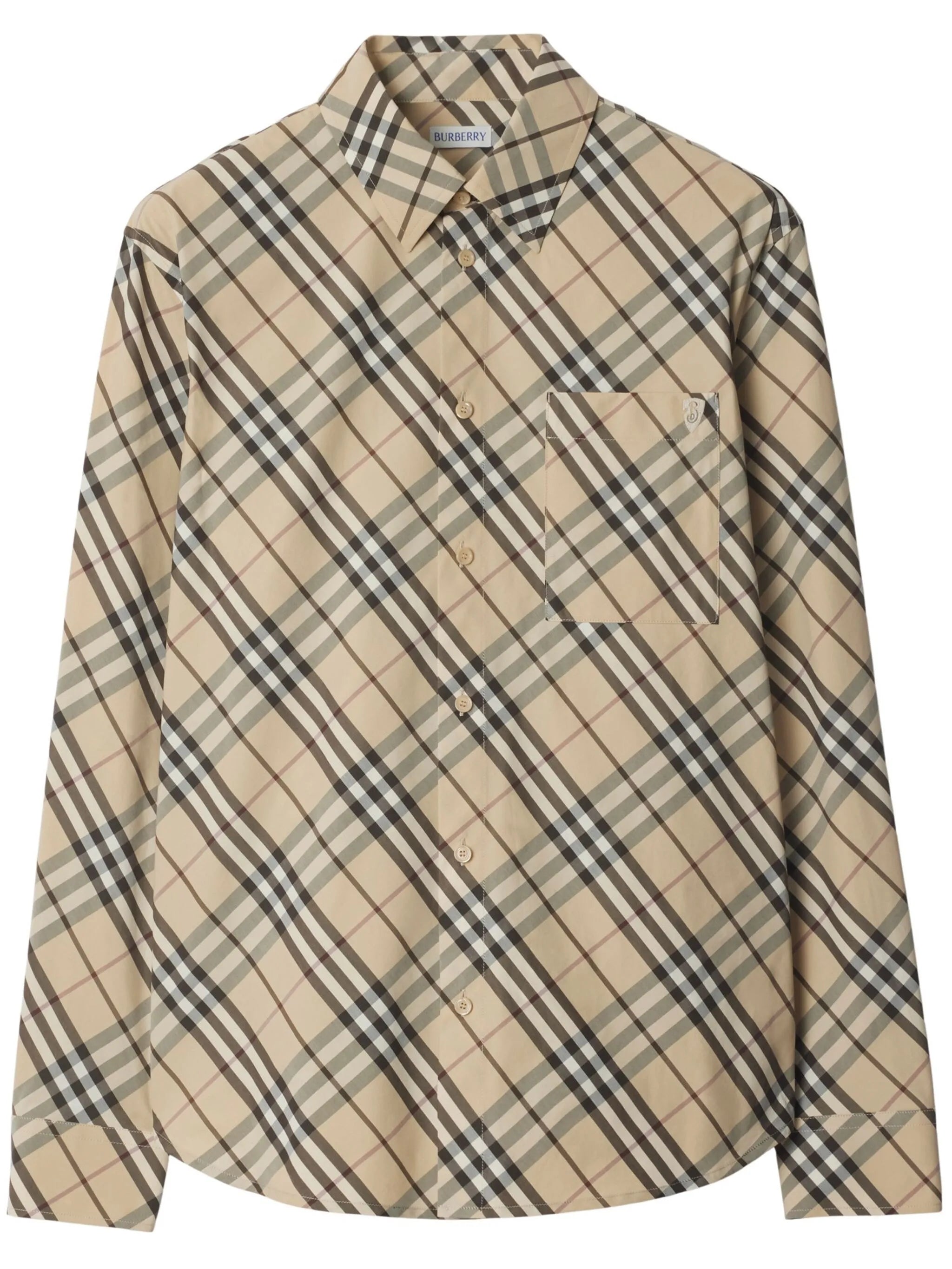 Burberry 8105202 Man ALABASTER IP CHECK Shirts - Zuklat