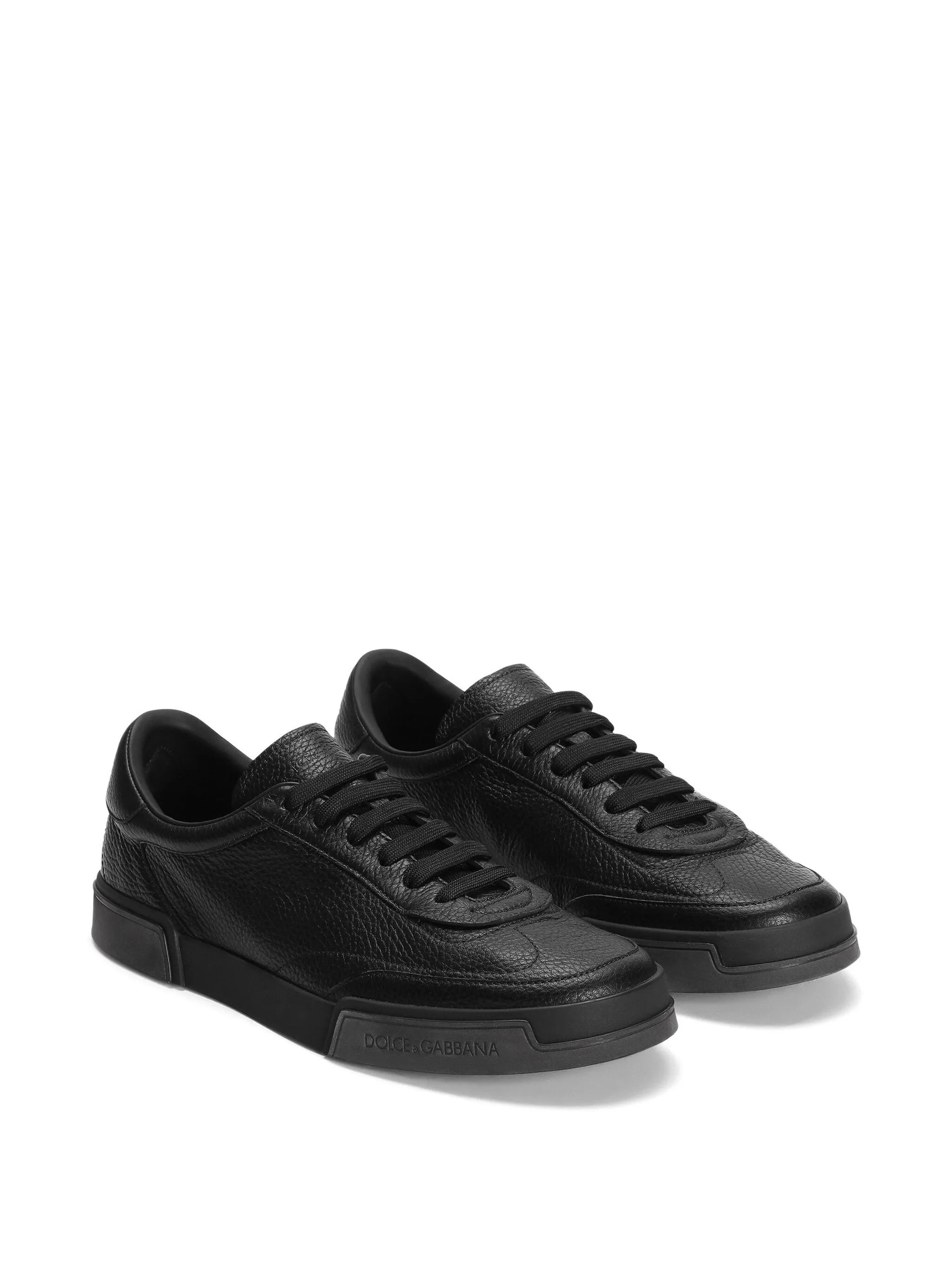 Dolce & Gabbana A20190 Man Black Flat shoes - Zuklat