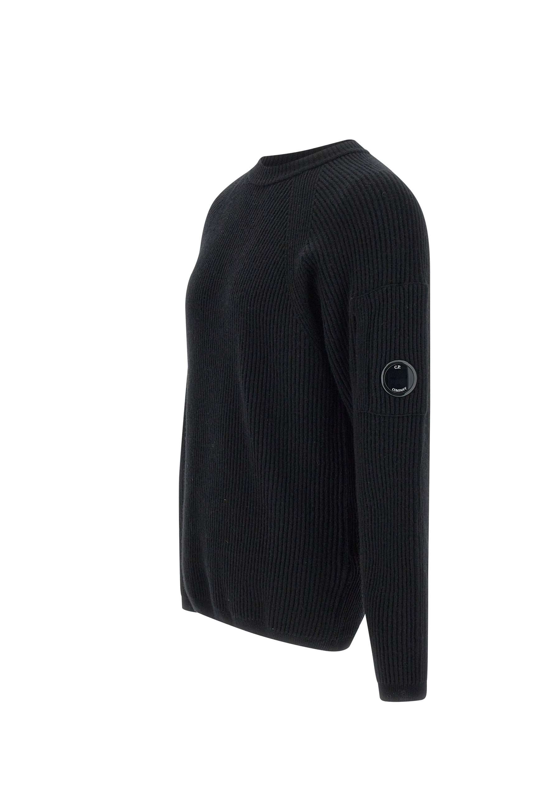 C.P. COMPANY 17CMKN052A Man Black Sweaters - Zuklat