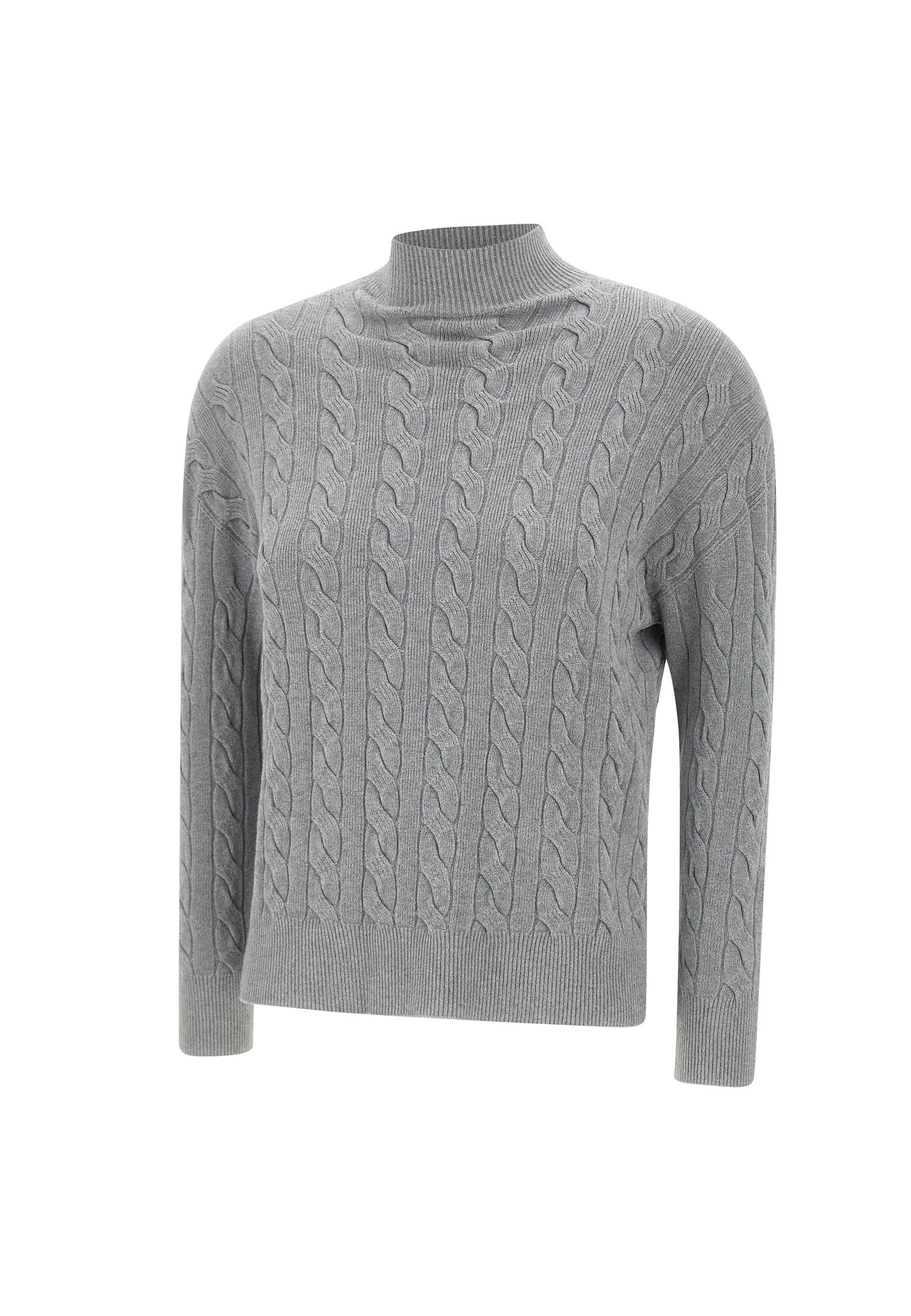 Kaos PIBPT062 Woman Grey Sweaters - Zuklat