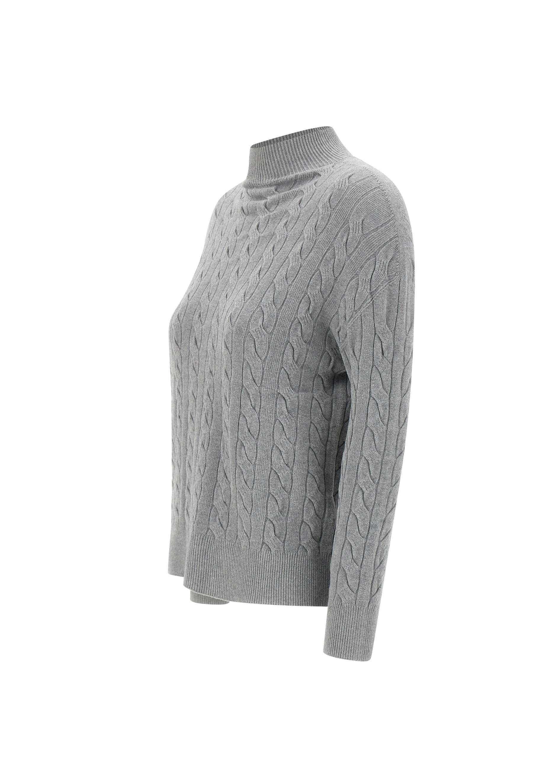 Kaos PIBPT062 Woman Grey Sweaters - Zuklat