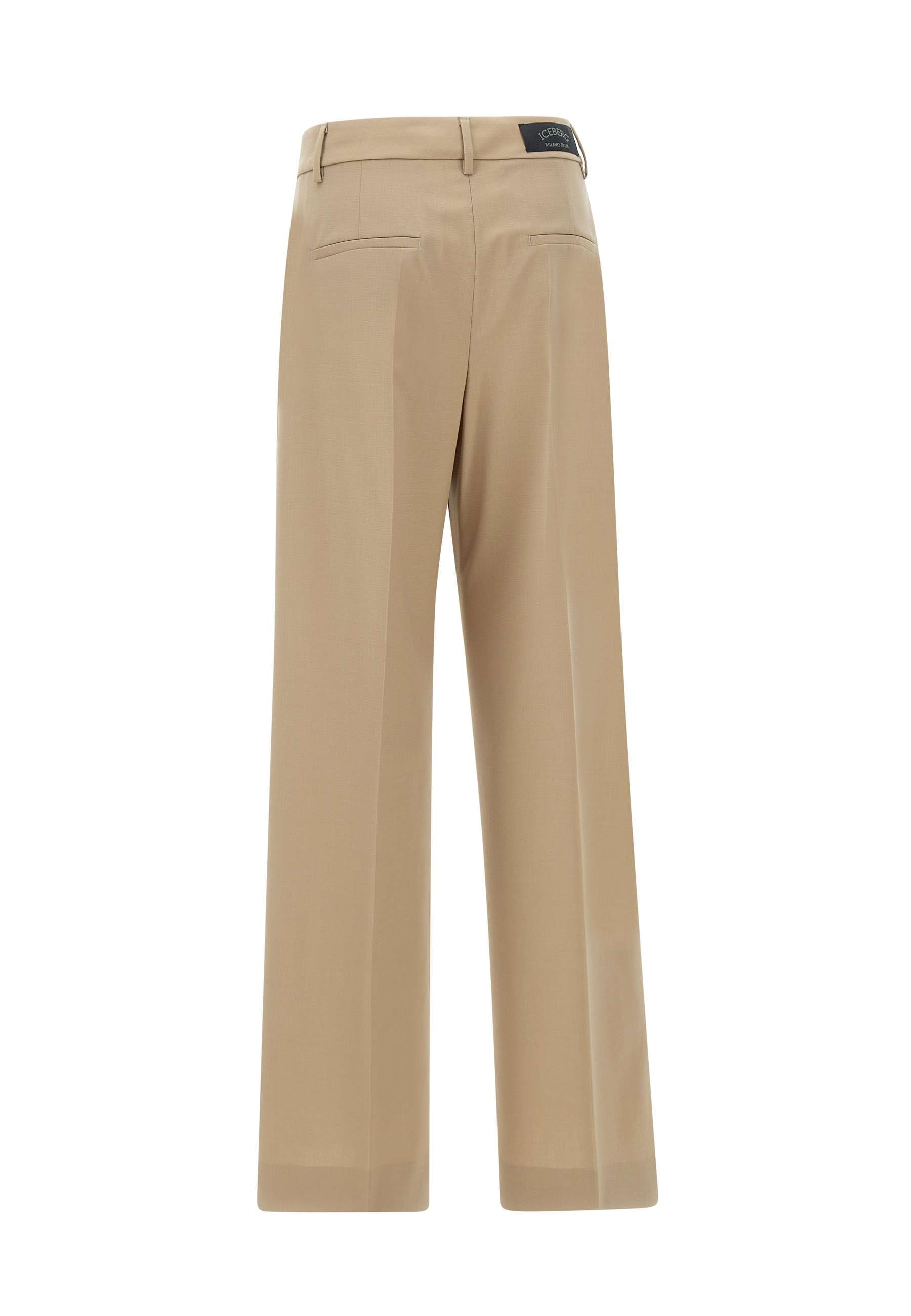 Iceberg B061 Woman Beige Trousers - Zuklat