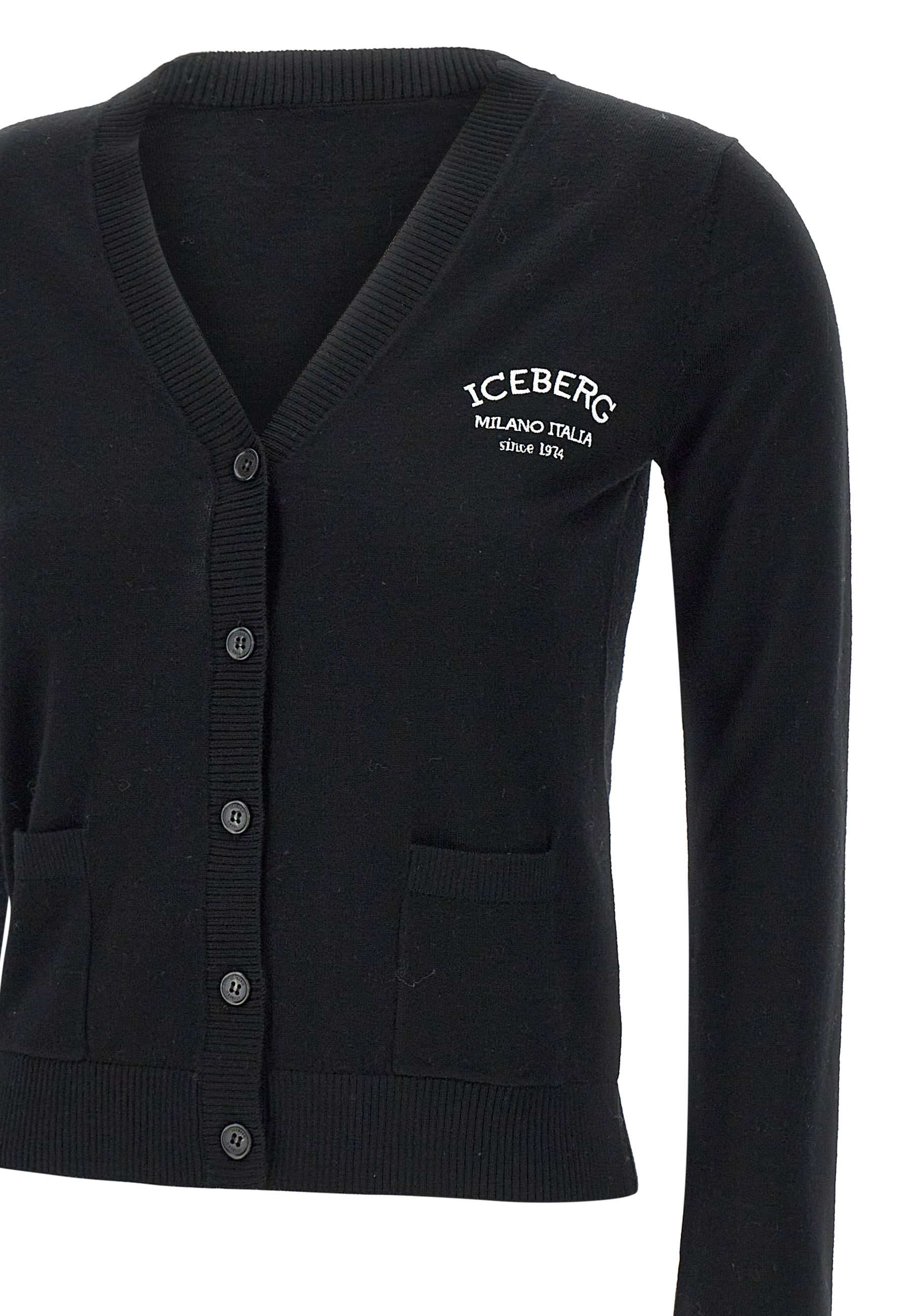 Iceberg A009 Man Black Sweaters - Zuklat