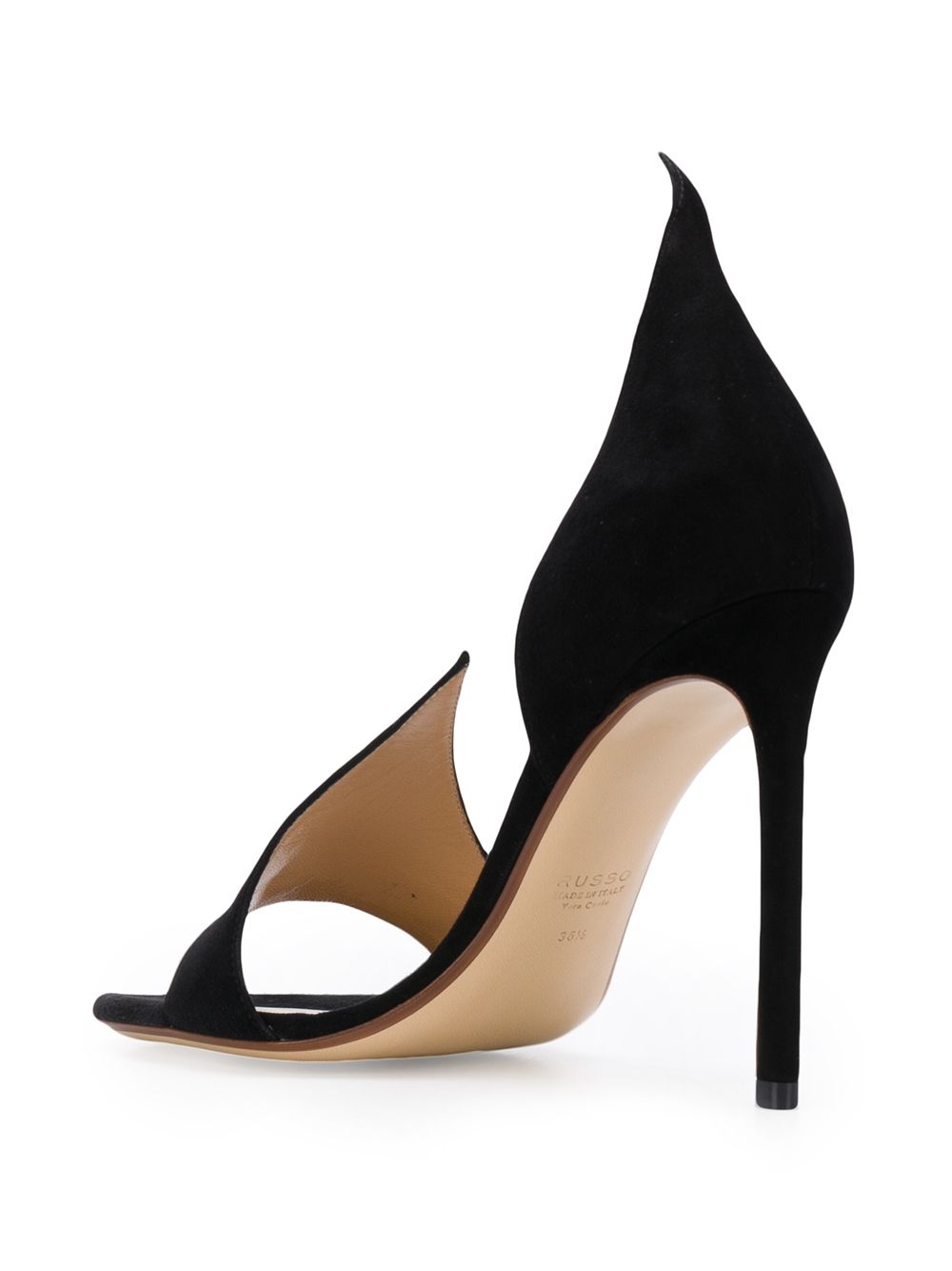 Francesco Russo R1S087 Woman Black Sandals - Zuklat