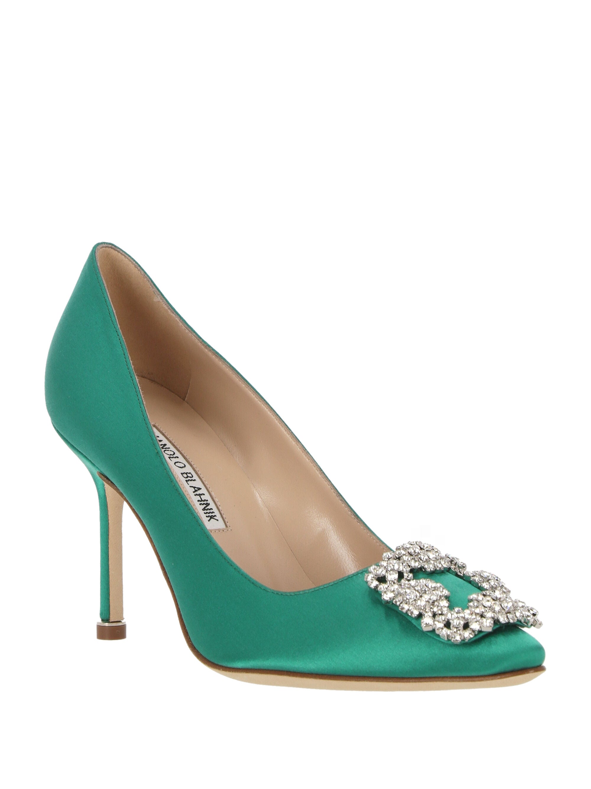 Manolo Blahnik 9XX0317 Woman BGRN With Heel - Zuklat