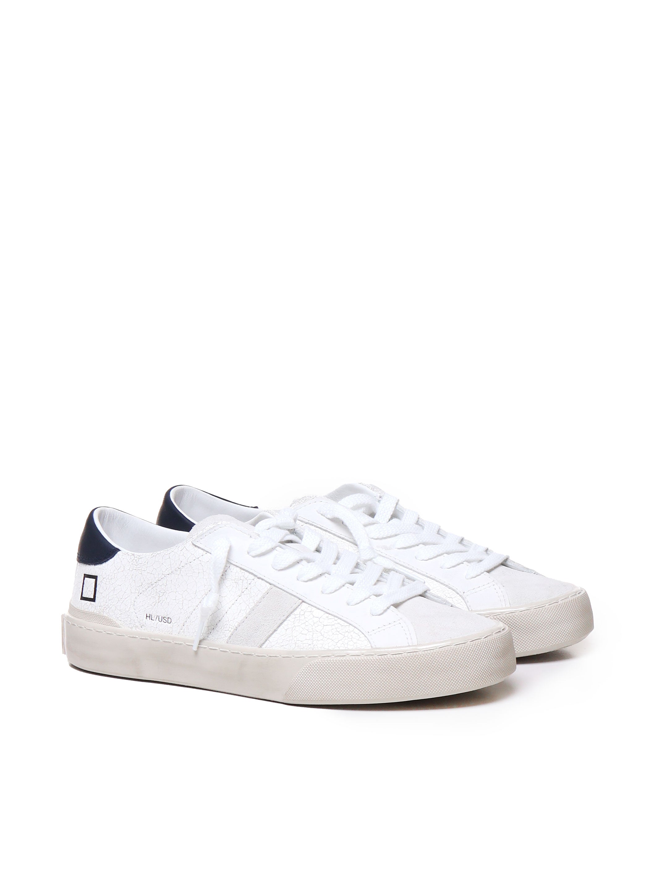 D.A.T.E. M411 Man White-blue Sneakers - Zuklat