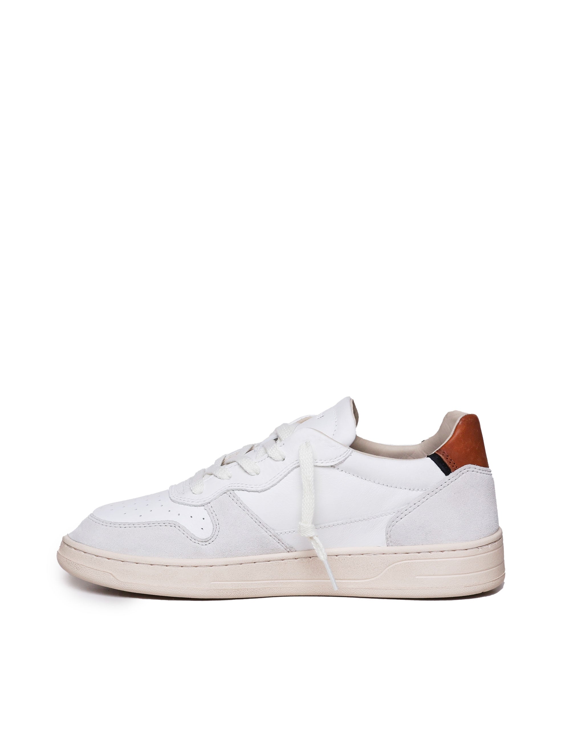 D.A.T.E. M411 Man White Sneakers - Zuklat