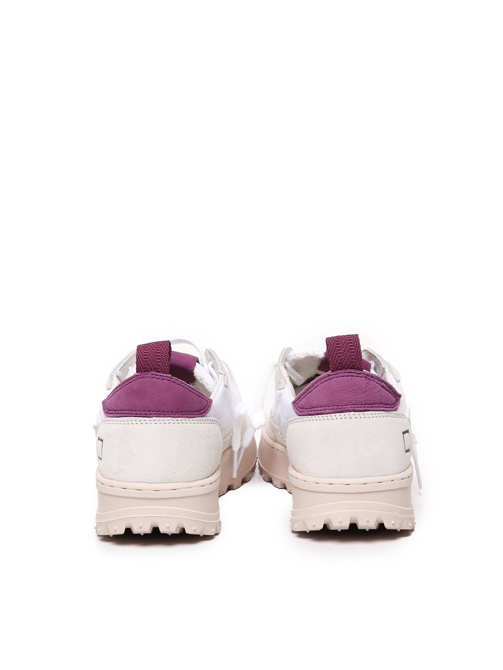 D.A.T.E. W411 Woman WHITE-PURPLE Sneakers - Zuklat