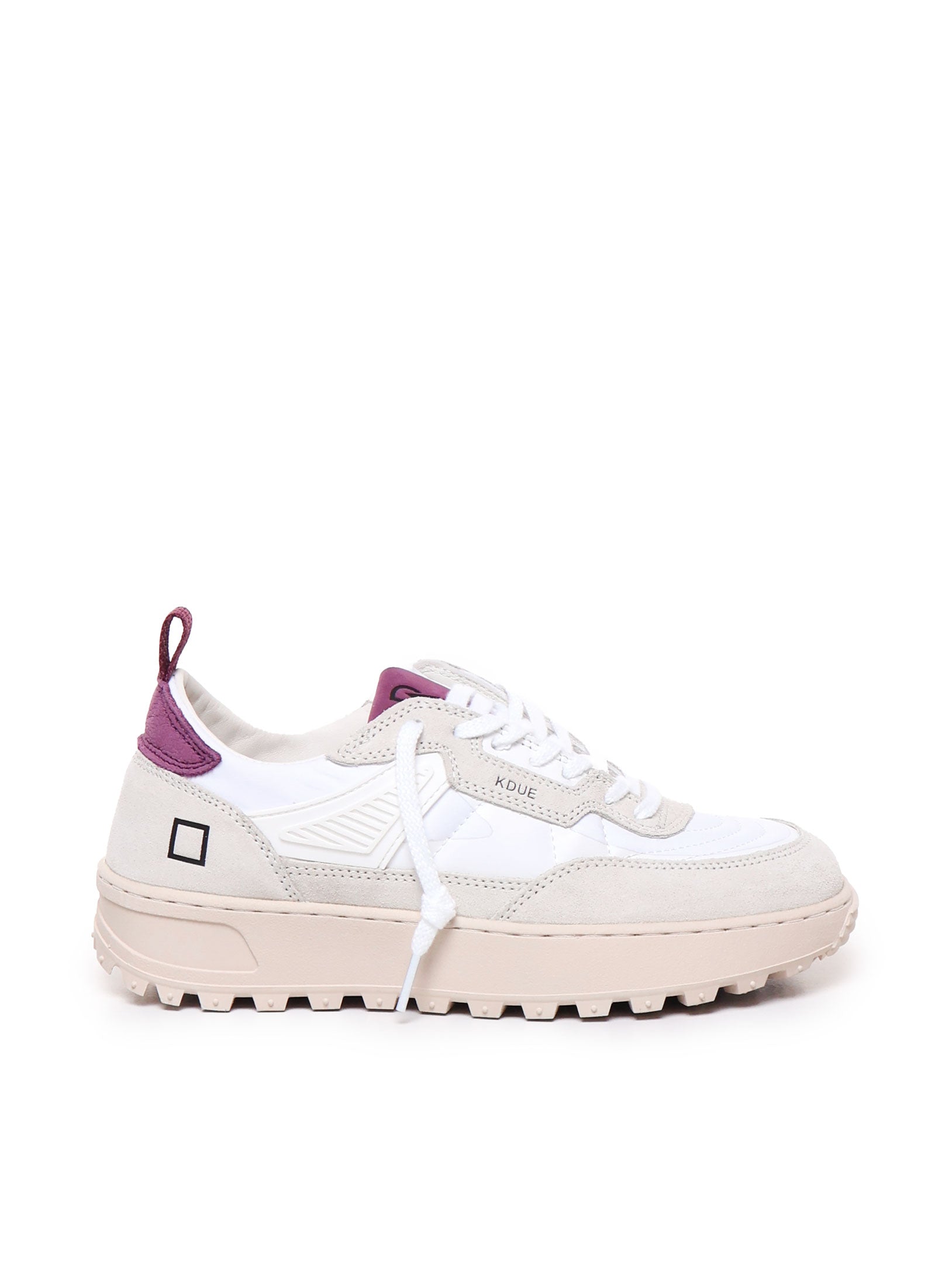 D.A.T.E. W411 Woman WHITE-PURPLE Sneakers - Zuklat