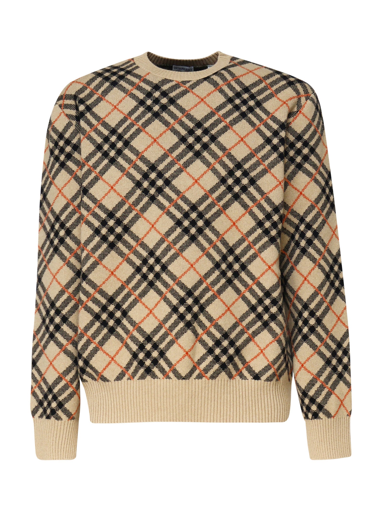 Burberry 8098675 Man SAND check Sweaters - Zuklat