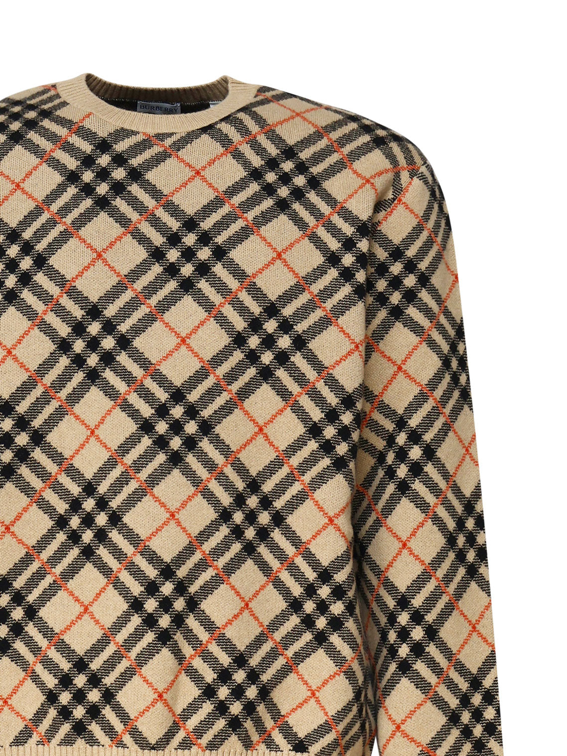 Burberry 8098675 Man SAND check Sweaters - Zuklat