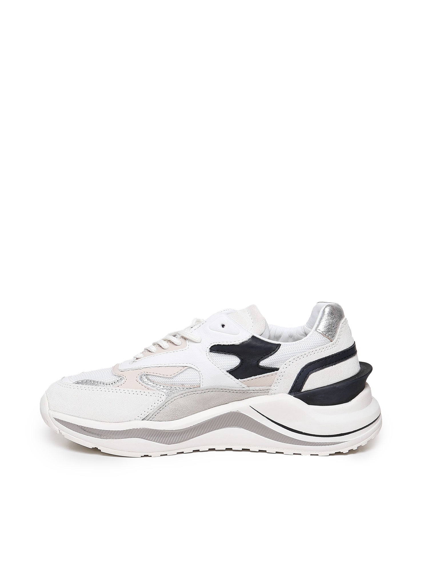 D.A.T.E. W411 Woman White Sneakers - Zuklat