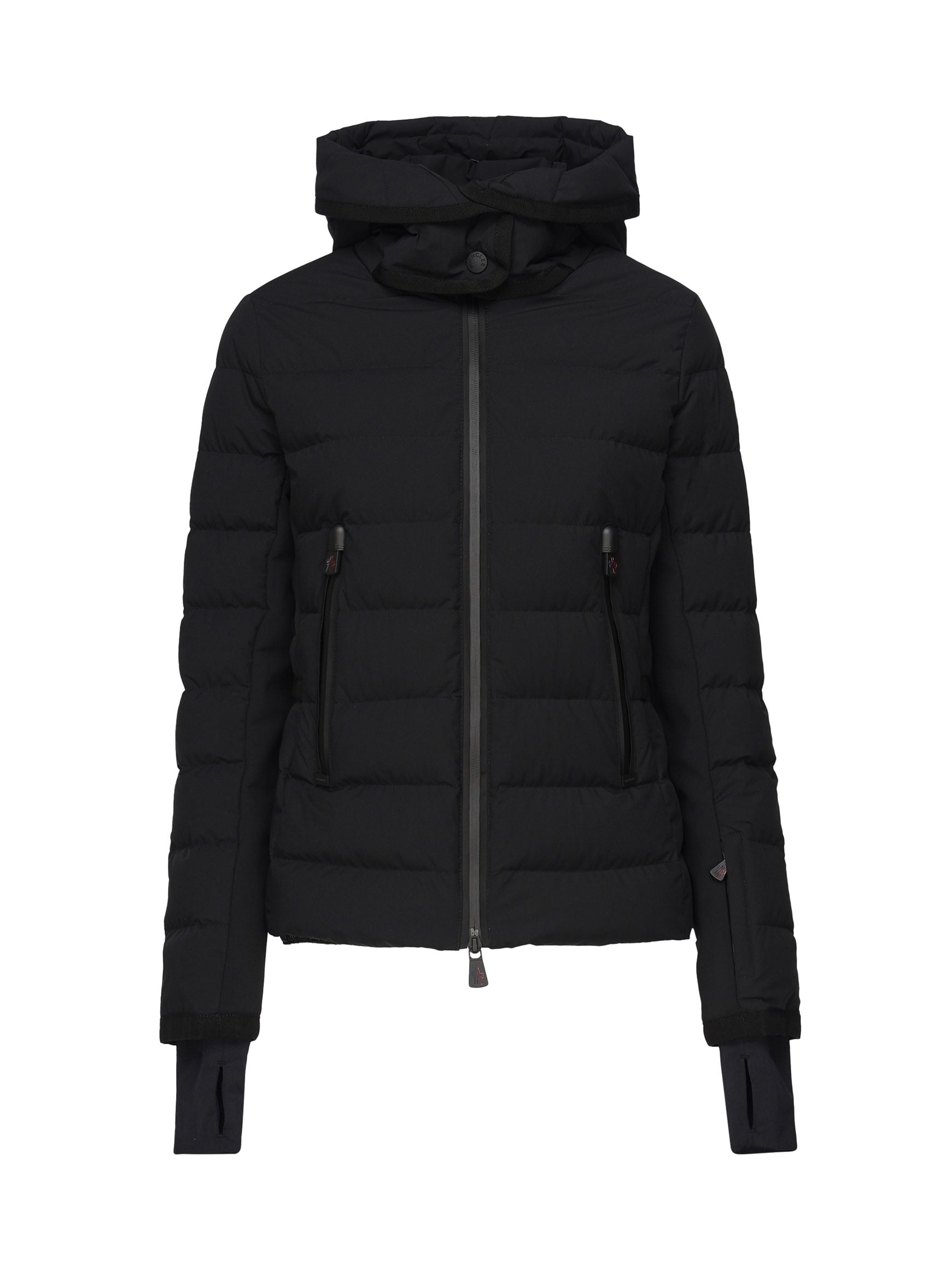 Moncler J20981A00048 Woman Black Coats - Zuklat