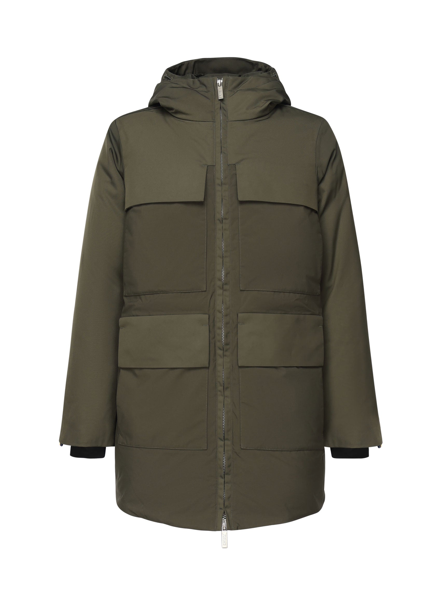 K-Way K8138IW Man GREEN BLACKISH Coats - Zuklat