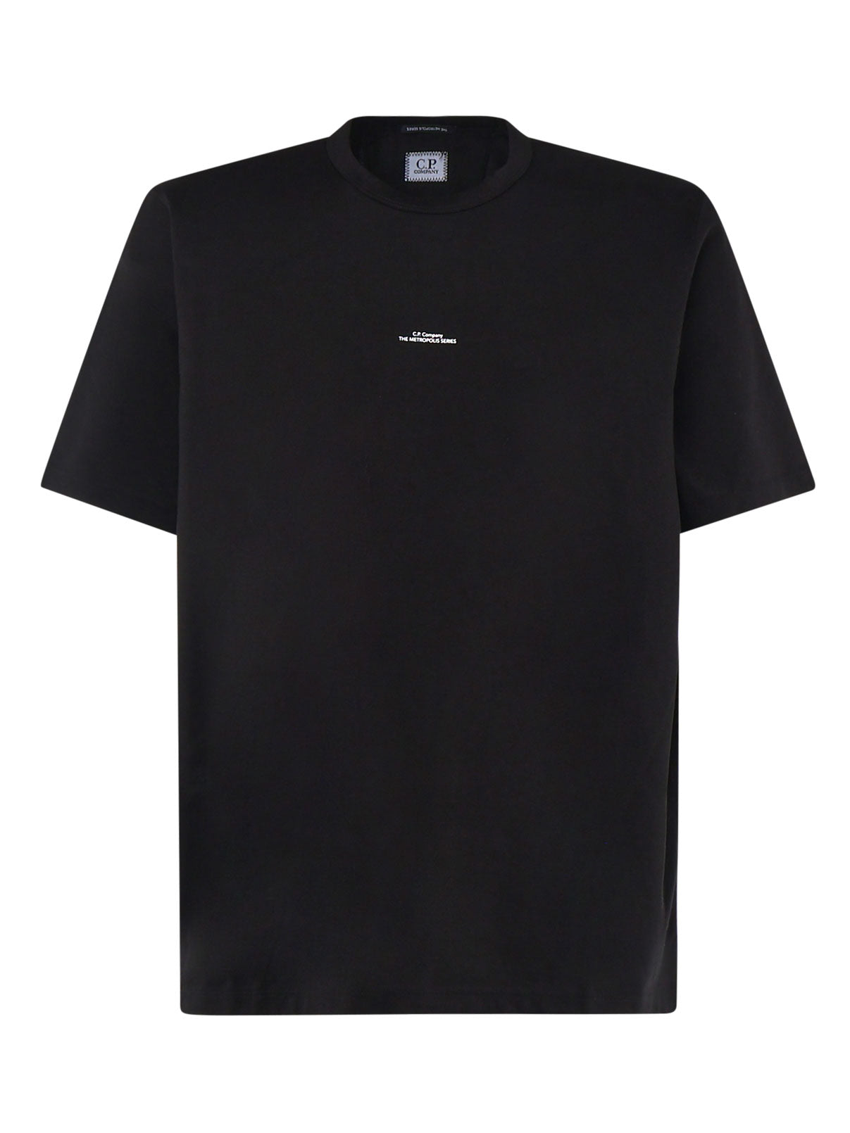 C.P.Company 17CLTS038A00 Man Black T-shirts and Polos - Zuklat