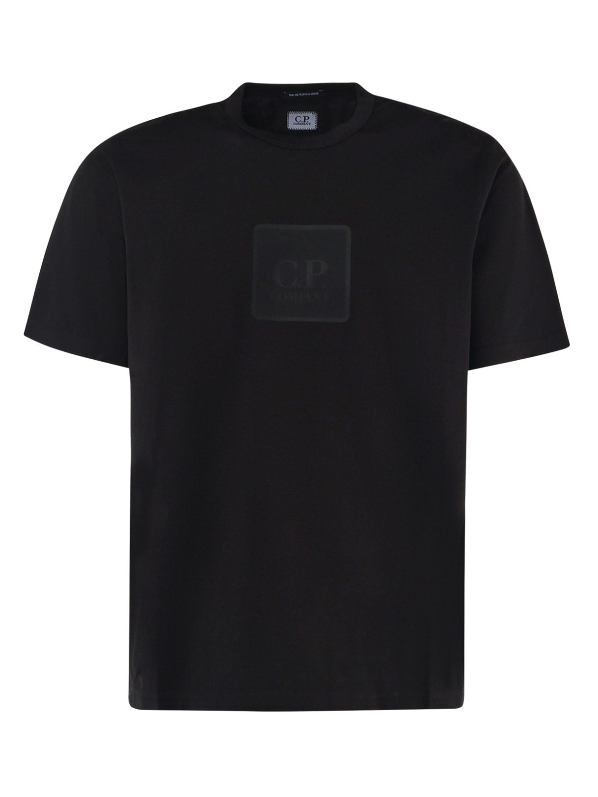 C.P.Company 17CLTS037A00 Man Black T-shirts and Polos - Zuklat