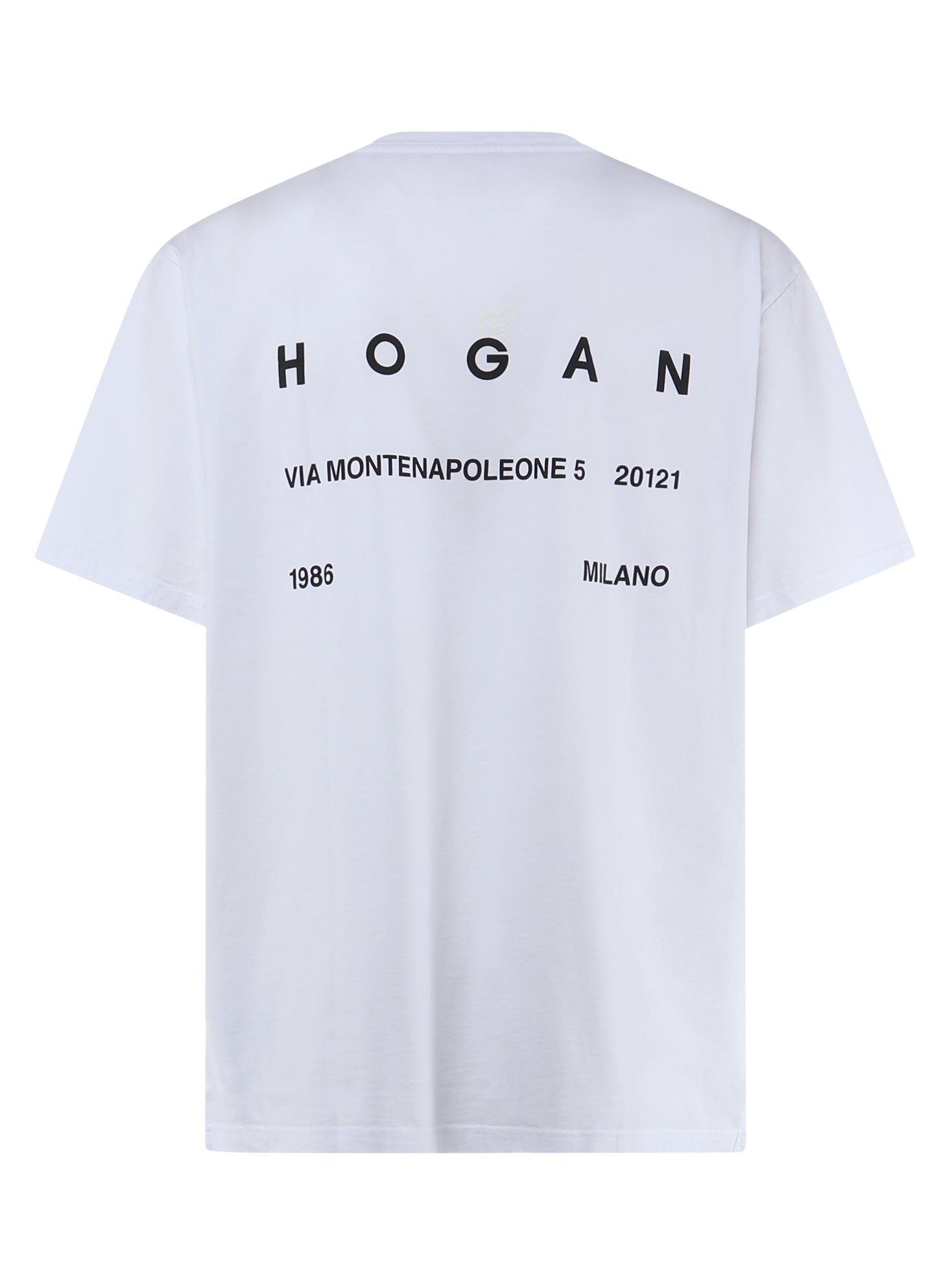 Hogan KQUB3492020WNR Man White T-shirts and Polos - Zuklat