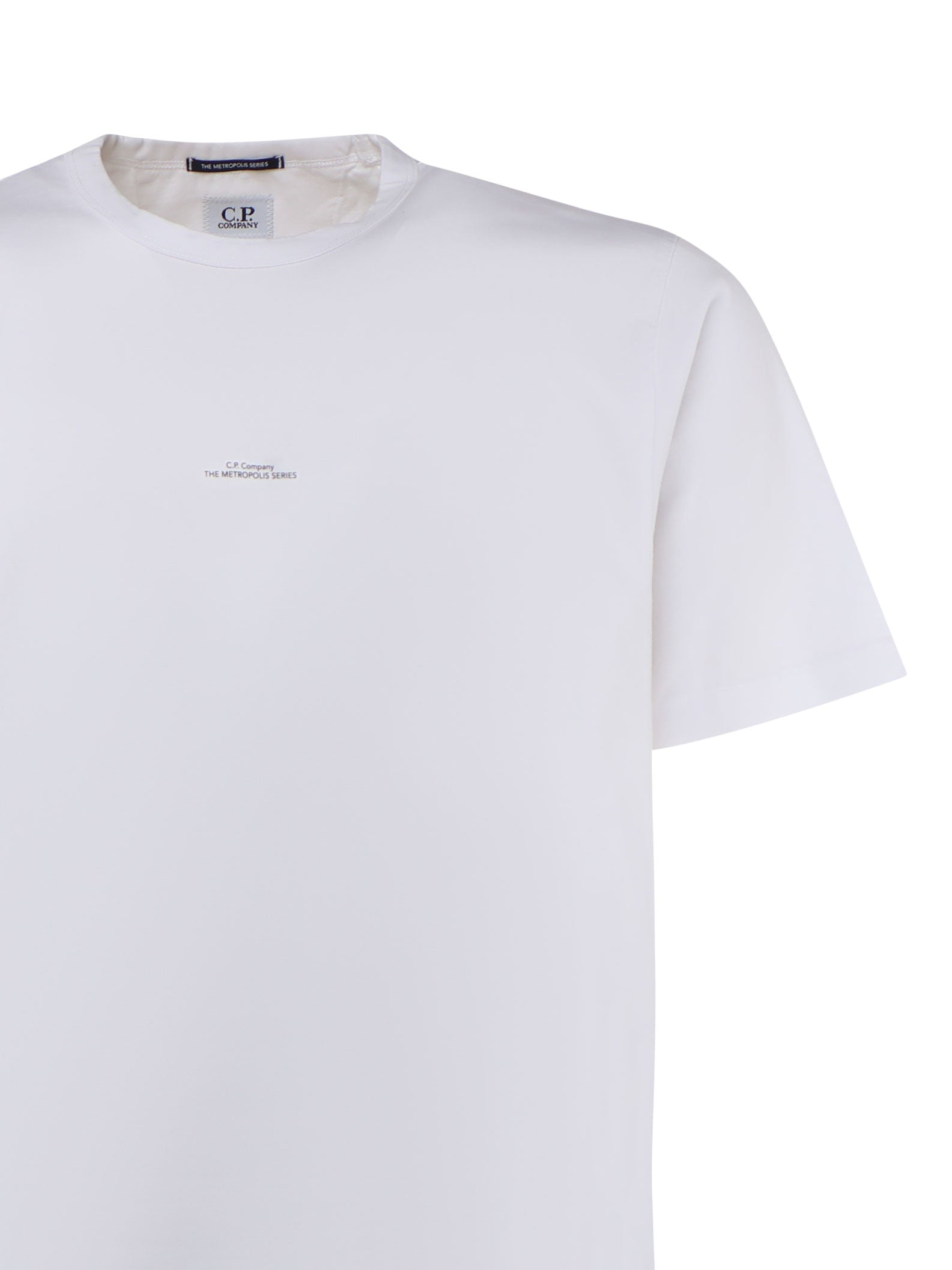 C.P.Company 17CLTS038A00 Man White T-shirts and Polos - Zuklat