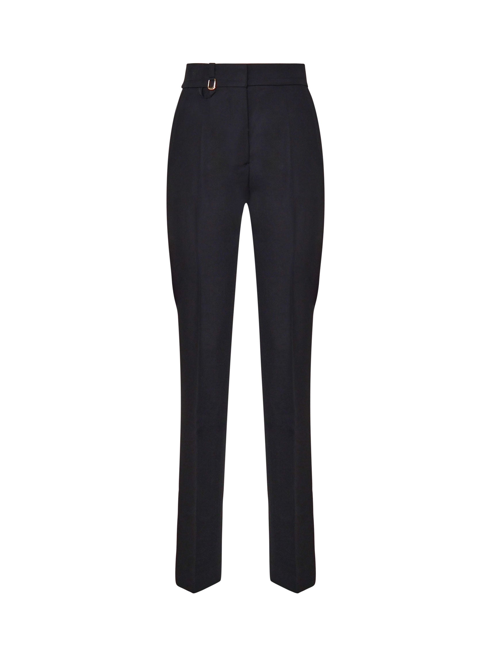 JACQUEMUS 243PA038 Woman Black Trousers - Zuklat