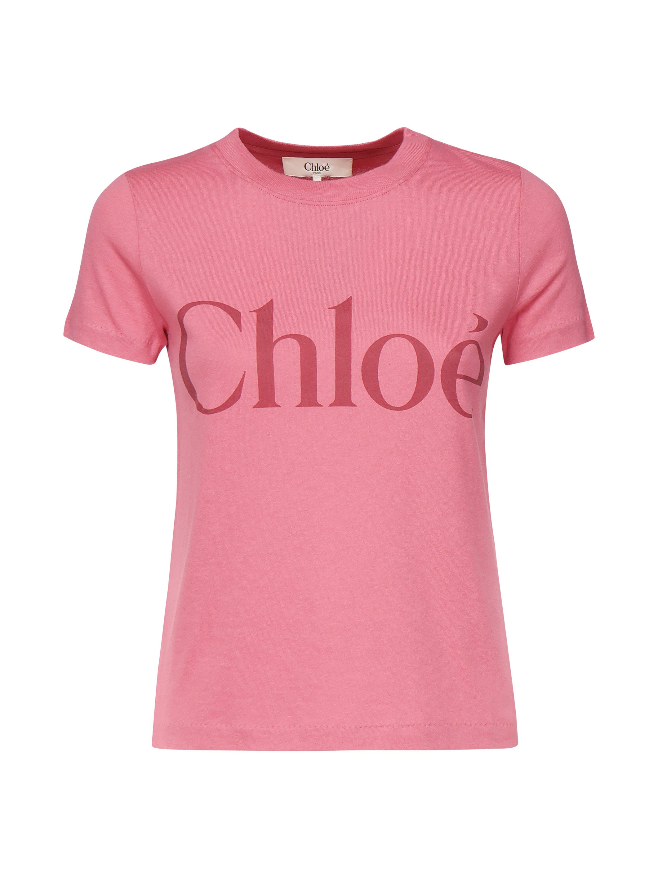 Chloè CHC25SJH081926N8 Woman Pink T-shirts and Polos - Zuklat