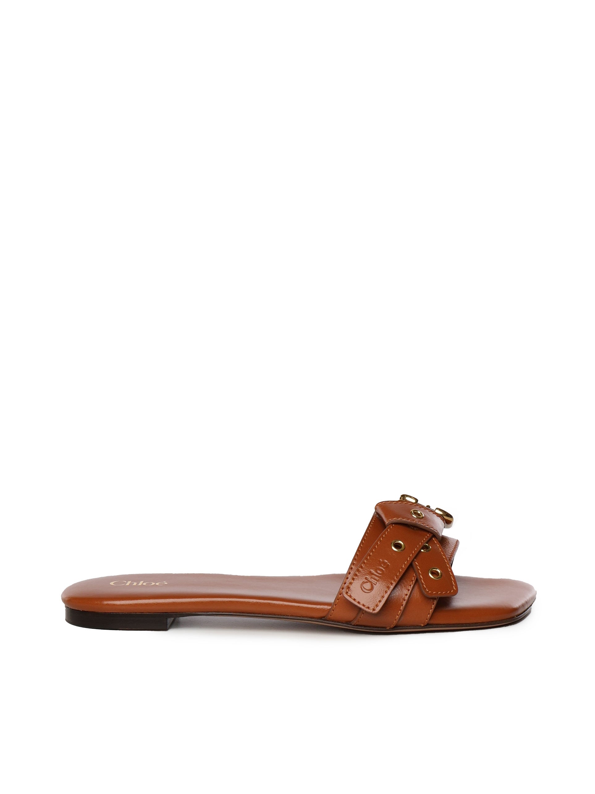 Chloè CHC25S08NQJ Woman Brown Sandals - Zuklat