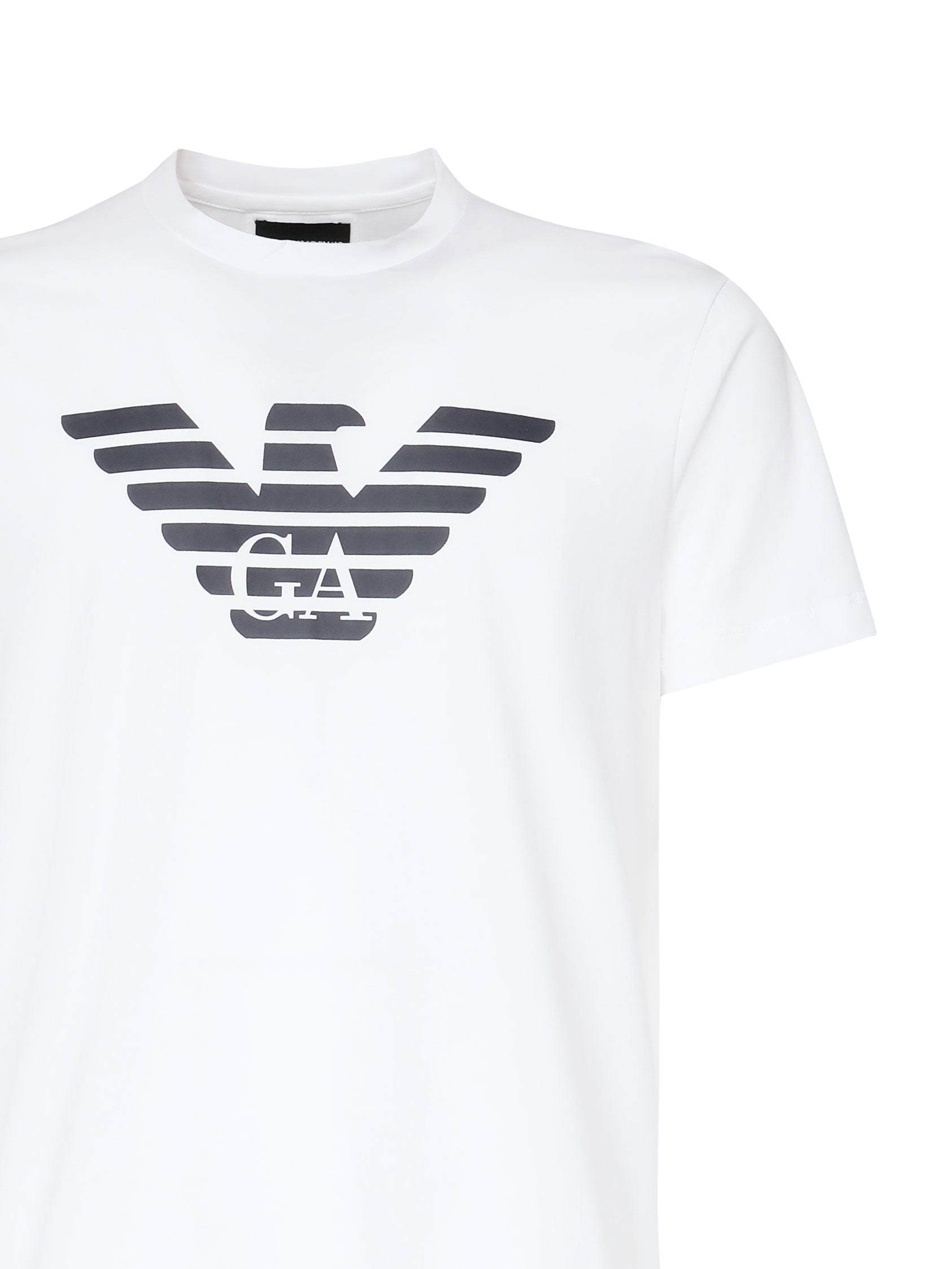 Emporio Armani 8N1TN5 Man White T-shirts and Polos - Zuklat